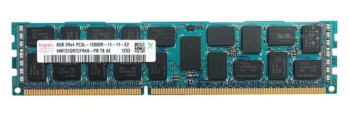 RAM-geheugen 1x 8GB Hynix ECC REGISTERED DDR3 1600MHz PC3-12800 RDIMM | HMT31GR7CFR4A-PB