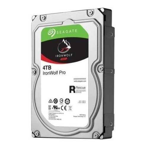 Harde schijf Seagate IronWolf PRO 3.5'' HDD 4000GB 7200RPM SATA 6Gb/s 128MB | ST4000NE001-REC