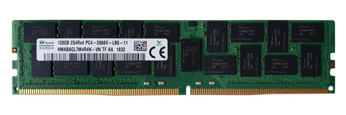 RAM-geheugen 1x 128GB Hynix ECC LOAD REDUCED DDR4 2S4Rx4 2666MHz PC4-21300 LRDIMM | HMABAGL7M4R4N-VN