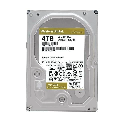 Harde schijf Western Digital GOLD 3.5'' HDD 4000GB 7200RPM SATA 6Gb/s 256MB | WD4003FRYZ