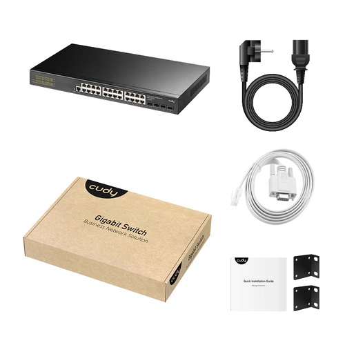 Schakelaar Cudy GS2024S2 24x 1Gb 2x SFP