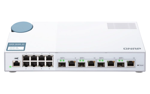 Schakelaar QNAP QSW-M408-4C 8x 1Gb 4x RJ-45/SFP+