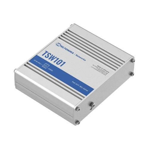 Schakelaar Teltonika TSW101 5x 1Gb 60 W PoE+