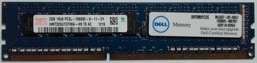 RAM-geheugen 1x 2GB DELL PowerEdge & Precision Workstation DDR3 1333MHz ECC UNBUFFERED | SNPDM0KYC/2G