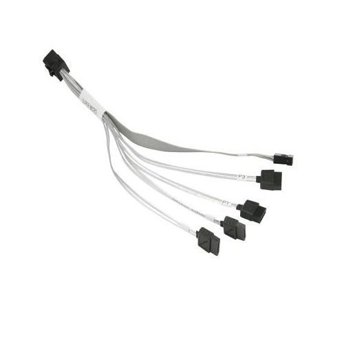 Supermicro Cable Mini SAS HD to 4 SATA, 0.2m | CBL-SAST-0664