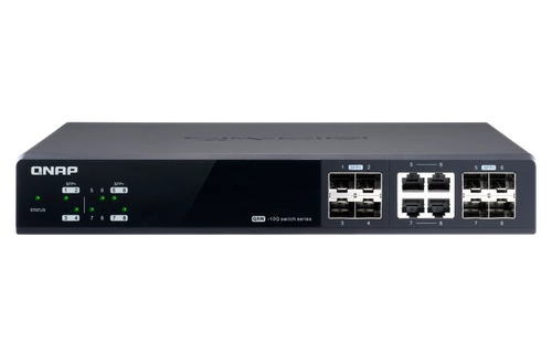 Schakelaar QNAP QSW-M804-4C 1x 1Gb 4x SFP+ 4x RJ-45/SFP+