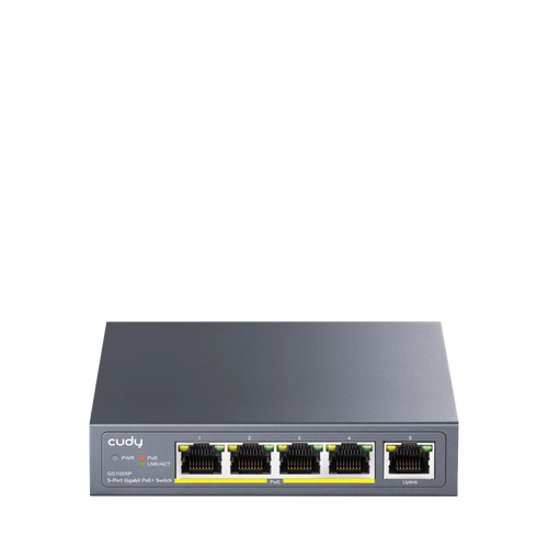 Schakelaar Cudy GS1005P 5x 1Gb 65 W PoE+