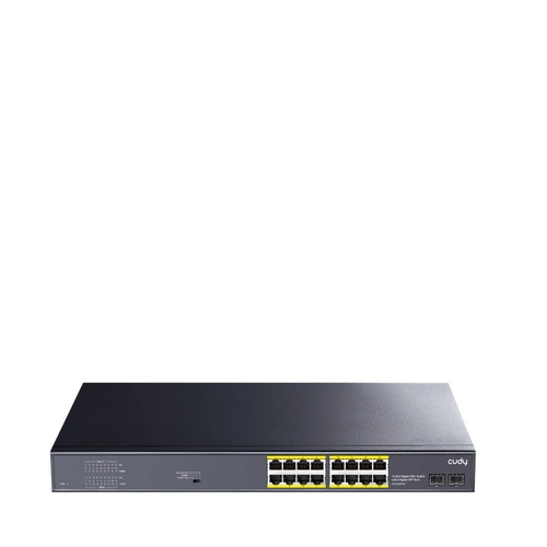 Schakelaar Cudy 16x 1Gb 2x SFP 200 W PoE+