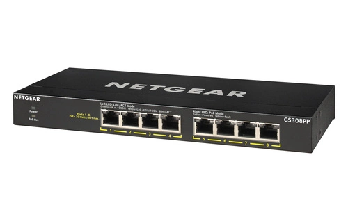 Schakelaar Netgear GS308PP-100EUS 8x 1Gb 83 W PoE+