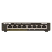 Switch Netgear GS308P-100PES | 192 kB | 16 Gb/s | 8x Port Ethernet