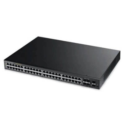 Schakelaar Zyxel GS2210-48HP-EU0101F 44x 10/100/1000 4x RJ-45/SFP 2x SFP 375 W PoE+