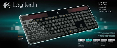 Draadloze toetsenbord Logitech Wireless Solar Keyboard K750 QWERTZ