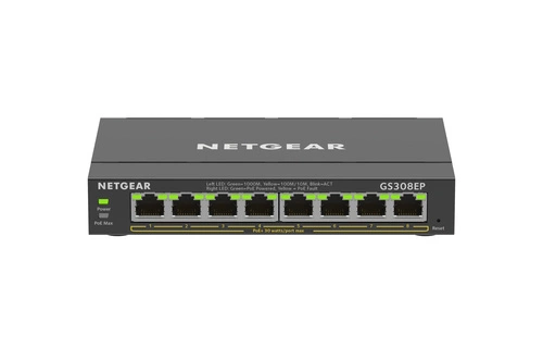 Schakelaar Netgear GS308EP-100PES 8x 1Gb 62 W PoE+