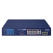 Schakelaar Planet GSD-1222VHP 8x 1Gb 2x SFP 120 W PoE+