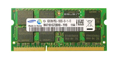 RAM-geheugen 1x 8GB Samsung SO-DIMM DDR3 1333MHz PC3-10600 | M471B1G73BH0-YH9