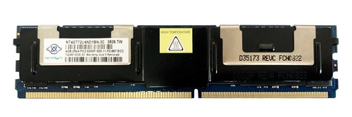 RAM-geheugen 1x 4GB Nanya ECC FULLY BUFFERED DDR2 667MHz PC2-5300 FBDIMM | NT4GT72U4ND1BN-3C