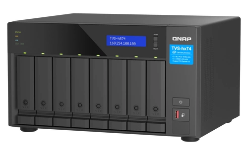 NAS-server QNAP TVS-h874X-i9-64G 8x SSD | HDD SATA 64GB RAM