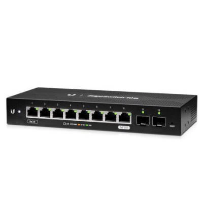 Schakelaar Ubiquiti ES‑10X 8x 10/100/1000 2x SFP PoE Passthrough