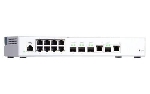 Schakelaar QNAP QSW-M408-2C 8x 1Gb 2x SFP+ 2x RJ-45/SFP+