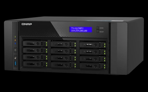 NAS-server QNAP TS-h1290FX-7302P-128G 12x SSD SATA, U.2 NVMe 128GB RAM