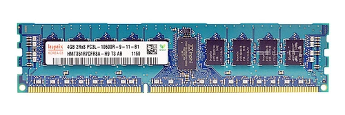 RAM-geheugen 1x 4GB Hynix ECC REGISTERED DDR3 2Rx8 1333MHz PC3-10600 RDIMM | HMT351R7CFR8A-H9