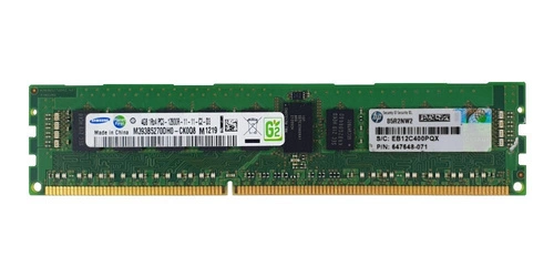 RAM-geheugen 1x 4GB Samsung ECC REGISTERED DDR3 1Rx4 1600MHz PC3-12800 RDIMM | M393B5270DH0-CK0