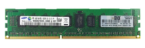RAM-geheugen 1x 4GB Samsung ECC REGISTERED DDR3 1333MHz PC3-10600 RDIMM | M393B5270CH0-CH9 