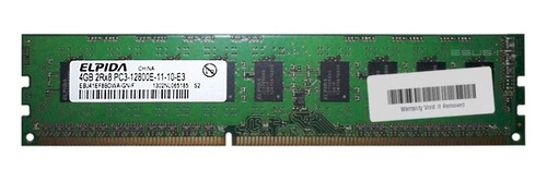 RAM-geheugen 1x 4GB ELPIDA ECC UNBUFFERED DDR3 1600MHz PC3-12800 UDIMM | EBJ41EF8BDWA-GN-F