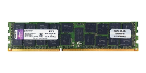 RAM-geheugen 1x 16GB Kingston ECC REGISTERED DDR3 1333MHz PC3-10600 RDIMM | KVR13R9D4/16I