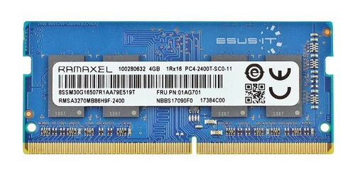 RAM-geheugen 1x 4GB Ramaxel SO-DIMM DDR4 2400MHz PC4-19200 | RMSA3270MB86H9F-2400