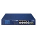 Schakelaar Planet FGSD-1022VHP 8x 100Mb 2x RJ-45/SFP 120 W PoE+