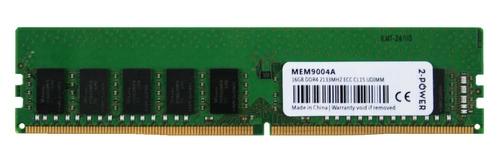 RAM-geheugen 1x 16GB 2-POWER ECC UNBUFFERED DDR4 2Rx8 2133MHz PC4-17000 UDIMM | MEM9004A