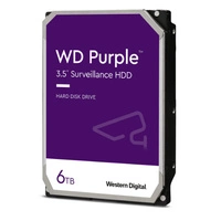 Harde schijf Western Digital  PURPLE 3.5'' HDD 6TB 5400RPM SATA 6Gb/s 256MB | WD64PURZ