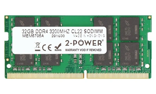RAM-geheugen 1x 32GB 2-POWER SO-DIMM DDR4 3200MHz PC4-25600 | MEM5705A